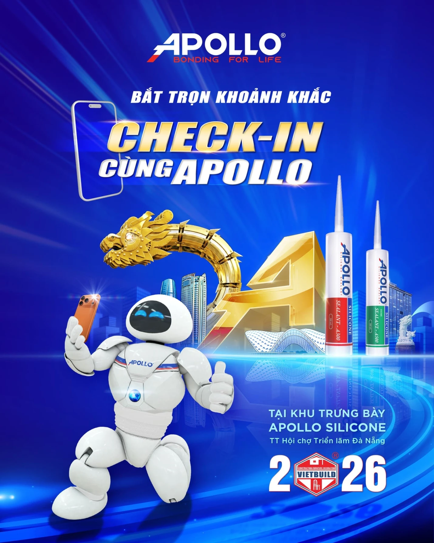 Ghi lại trải nghiệm thú vị tại Vietbuild Đà Nẵng 2026 với Cuộc thi Chụp Ảnh Check-in của Apollo